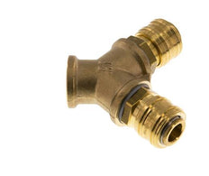 Brass DN 7.2 (Euro) Air Coupling Socket G 1/2 inch Female Wall-Mount 2-way