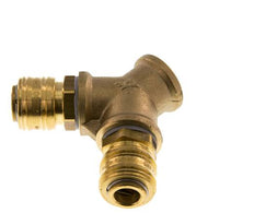 Brass DN 7.2 (Euro) Air Coupling Socket G 1/2 inch Female Wall-Mount 2-way