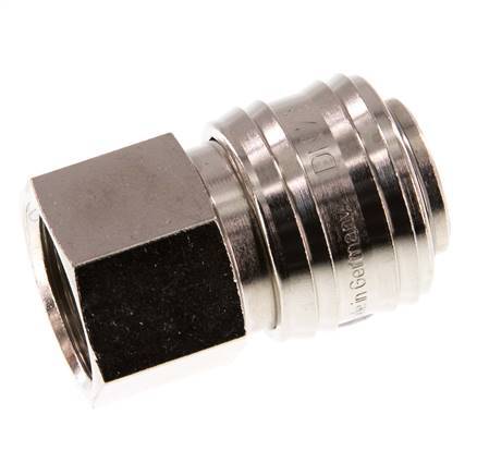 Nickel-plated Brass DN 7.2 (Euro) Air Coupling Socket G 1/2 inch Female
