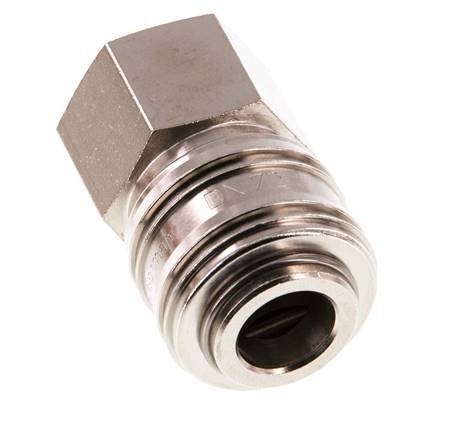 Nickel-plated Brass DN 7.2 (Euro) Air Coupling Socket G 1/2 inch Female