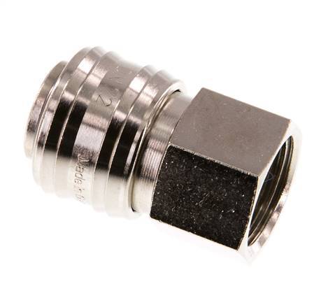 Nickel-plated Brass DN 7.2 (Euro) Air Coupling Socket G 1/2 inch Female