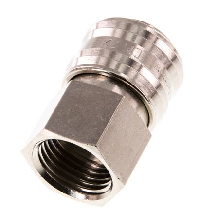 Nickel-plated Brass DN 7.2 (Euro) Air Coupling Socket G 1/4 inch Female