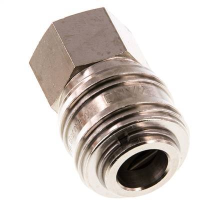 Nickel-plated Brass DN 7.2 (Euro) Air Coupling Socket G 3/8 inch Female