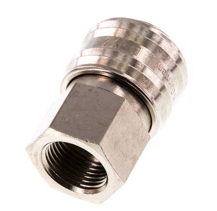 Nickel-plated Brass DN 7.2 (Euro) Air Coupling Socket G 3/8 inch Female