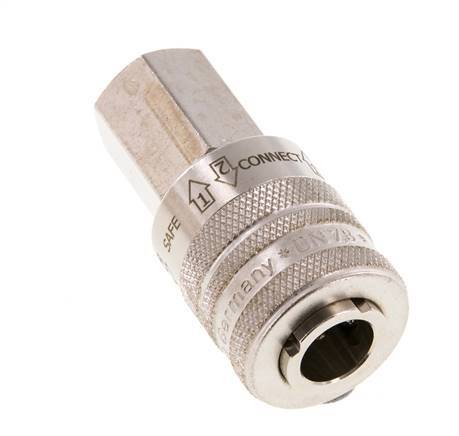 Nickel-plated Brass DN 7.8 Safety Air Coupling Socket G 1/4 inch Female