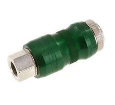 Nickel-plated Brass DN 7.8 Safety Air Coupling Socket with Slide Sleeve G 1/4 inch Female