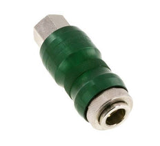 Nickel-plated Brass DN 7.8 Safety Air Coupling Socket with Slide Sleeve G 1/4 inch Female