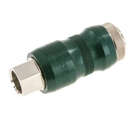 Nickel-plated Brass DN 7.8 Safety Air Coupling Socket with Slide Sleeve G 3/8 inch Female