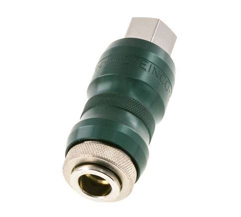 Nickel-plated Brass DN 7.8 Safety Air Coupling Socket with Slide Sleeve G 3/8 inch Female