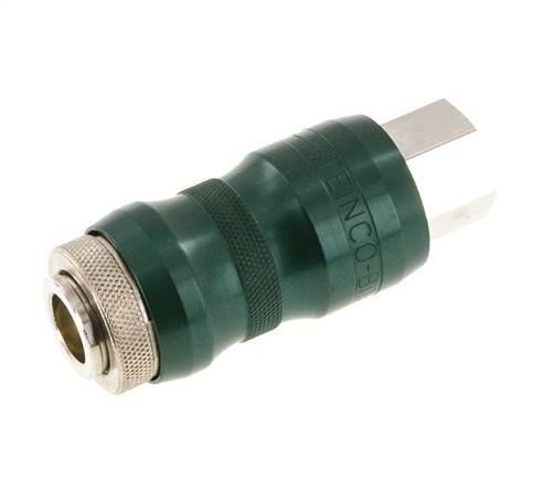 Nickel-plated Brass DN 7.8 Safety Air Coupling Socket with Slide Sleeve G 3/8 inch Female