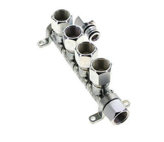 Steel DN 7.2 (Euro) Air Coupling Socket G 1/2 inch Female 4-way