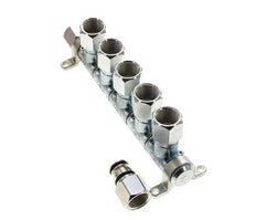 Steel DN 7.2 (Euro) Air Coupling Socket G 1/2 inch Female 5-way