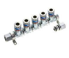 Steel DN 7.6 (7.2 Euro) Safety Air Coupling Socket G 1/2 inch Female 5-way