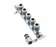 Steel DN 7.6 (7.2 Euro) Safety Air Coupling Socket G 1/2 inch Female 5-way