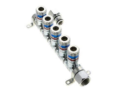 Steel DN 7.6 (7.2 Euro) Safety Air Coupling Socket G 1/2 inch Female 5-way