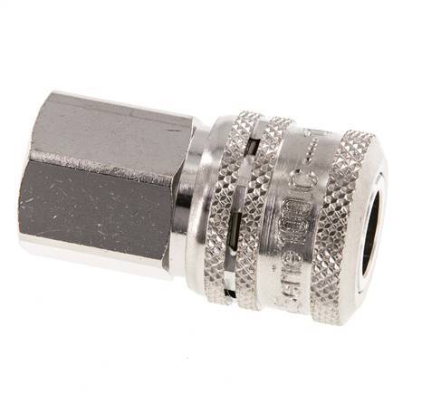Steel DN 7.2 (Euro) Safety Air Coupling Socket G 3/8 inch Female