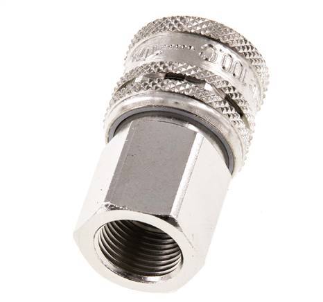 Steel DN 7.2 (Euro) Safety Air Coupling Socket G 3/8 inch Female
