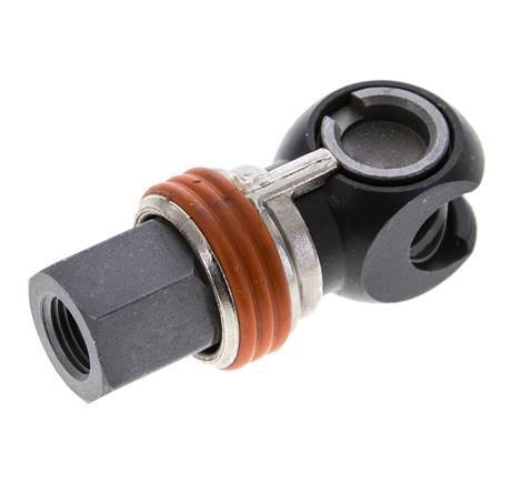 Steel DN 8 Safety Air Coupling Socket G 1/4 inch Female