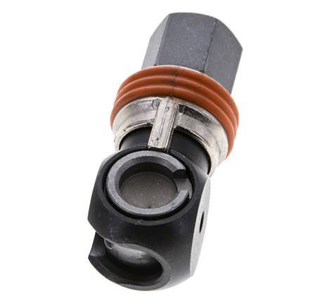 Steel DN 8 Safety Air Coupling Socket G 1/4 inch Female
