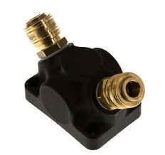 Brass/plastic DN 7.2 (Euro) Air Coupling Socket G 1/2 inch Female Wall-Mount 2-way