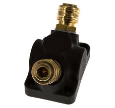 Brass/plastic DN 7.2 (Euro) Air Coupling Socket G 1/2 inch Female Wall-Mount 2-way
