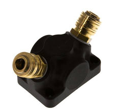Brass/plastic DN 7.2 (Euro) Air Coupling Socket G 3/4 inch Female Wall-Mount 2-way