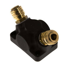 Brass/plastic DN 7.2 (Euro) Air Coupling Socket G 3/4 inch Female Wall-Mount 2-way