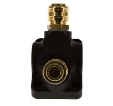 Brass/plastic DN 7.2 (Euro) Air Coupling Socket G 3/4 inch Female Wall-Mount 2-way