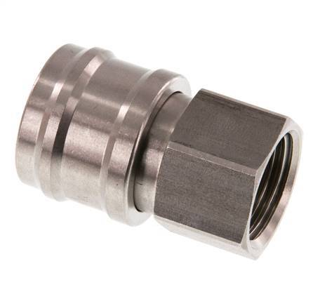 Stainless steel DN 7.2 (Euro) Air Coupling Socket G 1/2 inch Female