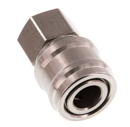 Stainless steel DN 7.2 (Euro) Air Coupling Socket G 3/8 inch Female