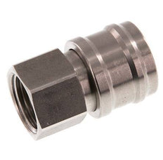 Stainless steel DN 7.2 (Euro) Air Coupling Socket G 1/2 inch Female Double Shut-Off