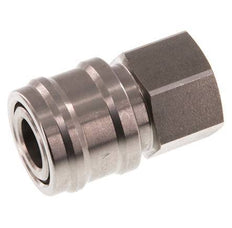Stainless steel DN 7.2 (Euro) Air Coupling Socket G 1/2 inch Female Double Shut-Off