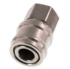 Stainless steel DN 7.2 (Euro) Air Coupling Socket G 1/4 inch Female Double Shut-Off