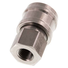 Stainless steel DN 7.2 (Euro) Air Coupling Socket G 1/4 inch Female Double Shut-Off