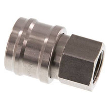 Stainless steel DN 7.2 (Euro) Air Coupling Socket G 3/8 inch Female Double Shut-Off
