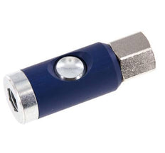 Hardened steel DN 7.4 Safety Air Coupling Socket with Push Button G 1/4 inch Female