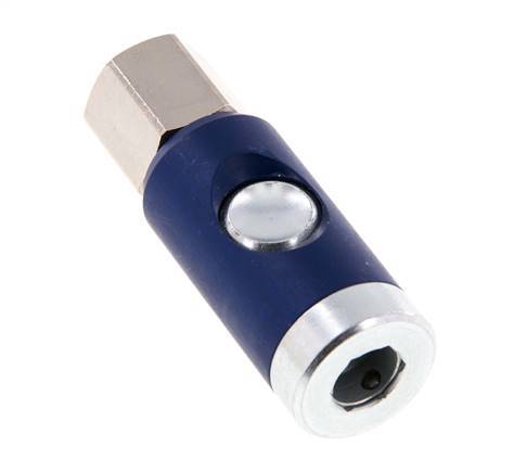 Hardened steel DN 7.4 Safety Air Coupling Socket with Push Button G 3/8 inch Female