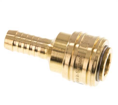 Brass DN 7.2 (Euro) Air Coupling Socket 10 mm Hose Pillar