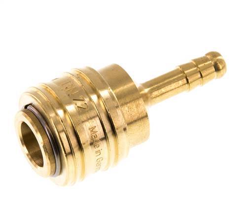 Brass DN 7.2 (Euro) Air Coupling Socket 6 mm Hose Pillar