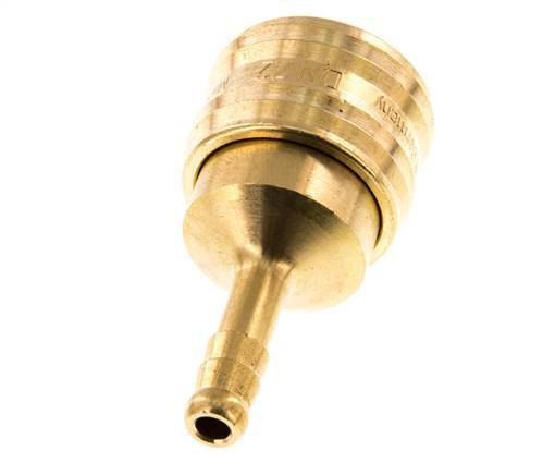 Brass DN 7.2 (Euro) Air Coupling Socket 6 mm Hose Pillar