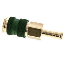 Brass DN 7.2 (Euro) Green-Coded Air Coupling Socket 9 mm Hose Pillar