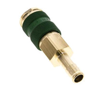 Brass DN 7.2 (Euro) Green-Coded Air Coupling Socket 9 mm Hose Pillar