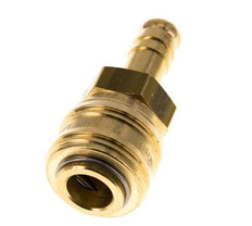 Brass DN 7.2 (Euro) Air Coupling Socket 10 mm Hose Pillar Double Shut-Off