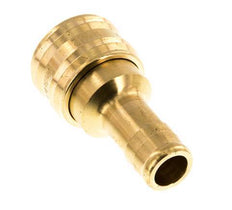 Brass DN 7.2 (Euro) Air Coupling Socket 13 mm Hose Pillar Double Shut-Off