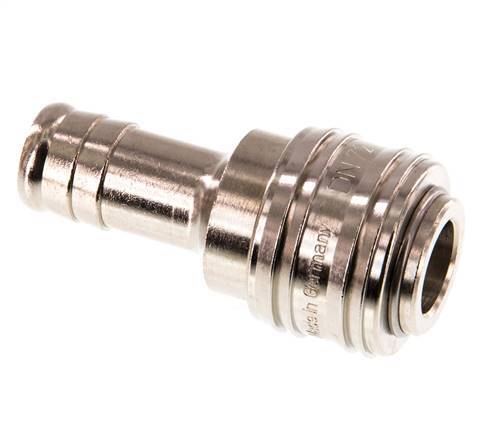Nickel-plated Brass DN 7.2 (Euro) Air Coupling Socket 13 mm Hose Pillar
