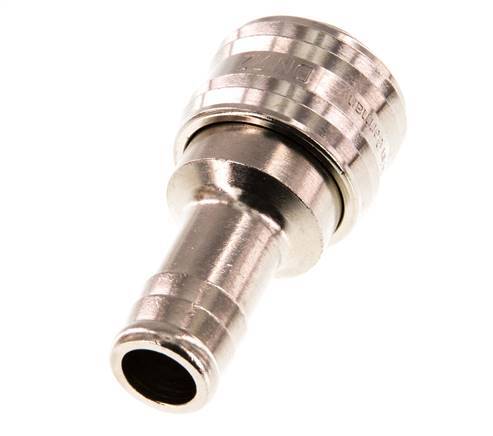 Nickel-plated Brass DN 7.2 (Euro) Air Coupling Socket 13 mm Hose Pillar