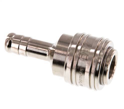 Nickel-plated Brass DN 7.2 (Euro) Air Coupling Socket 9 mm Hose Pillar