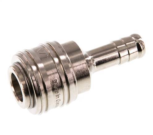 Nickel-plated Brass DN 7.2 (Euro) Air Coupling Socket 9 mm Hose Pillar