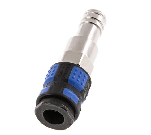Nickel-plated Brass DN 7.8 Air Coupling Socket 13 mm Hose Pillar