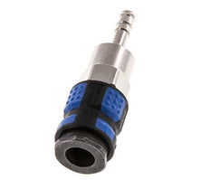 Nickel-plated Brass DN 7.8 Air Coupling Socket 6 mm Hose Pillar